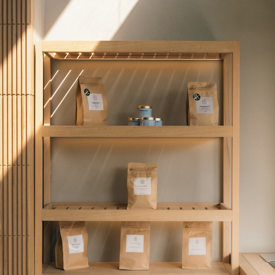 Shelves at the shop